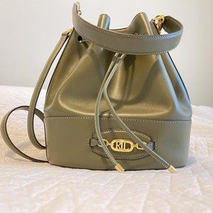Ralph Lauren  Leather Large Drawstring Shoulder Bag
